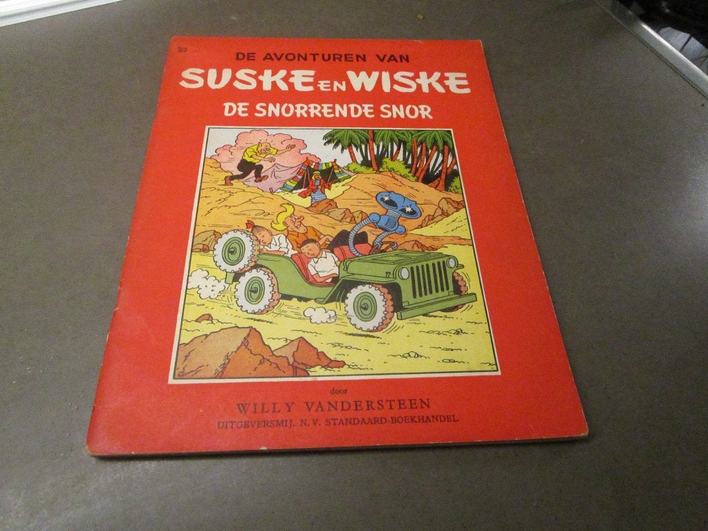 Suske en Wiske - De snorrende snor - 1e druk - 1957, Willy vandersteen, Enlèvement ou Envoi, Une BD, Comme neuf