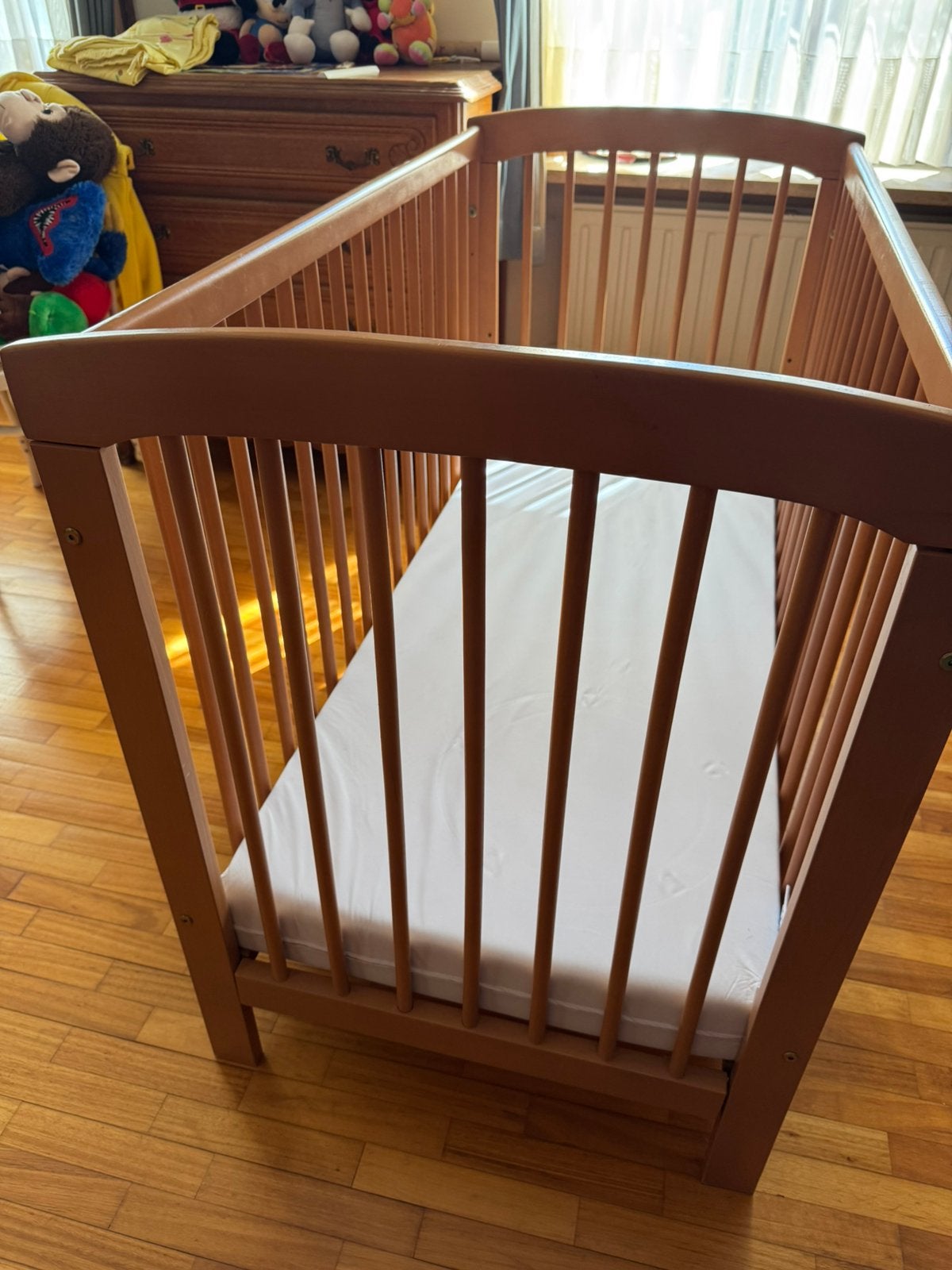 Kinderbedje + matras 60 x 120, Ophalen, Gebruikt, Matras