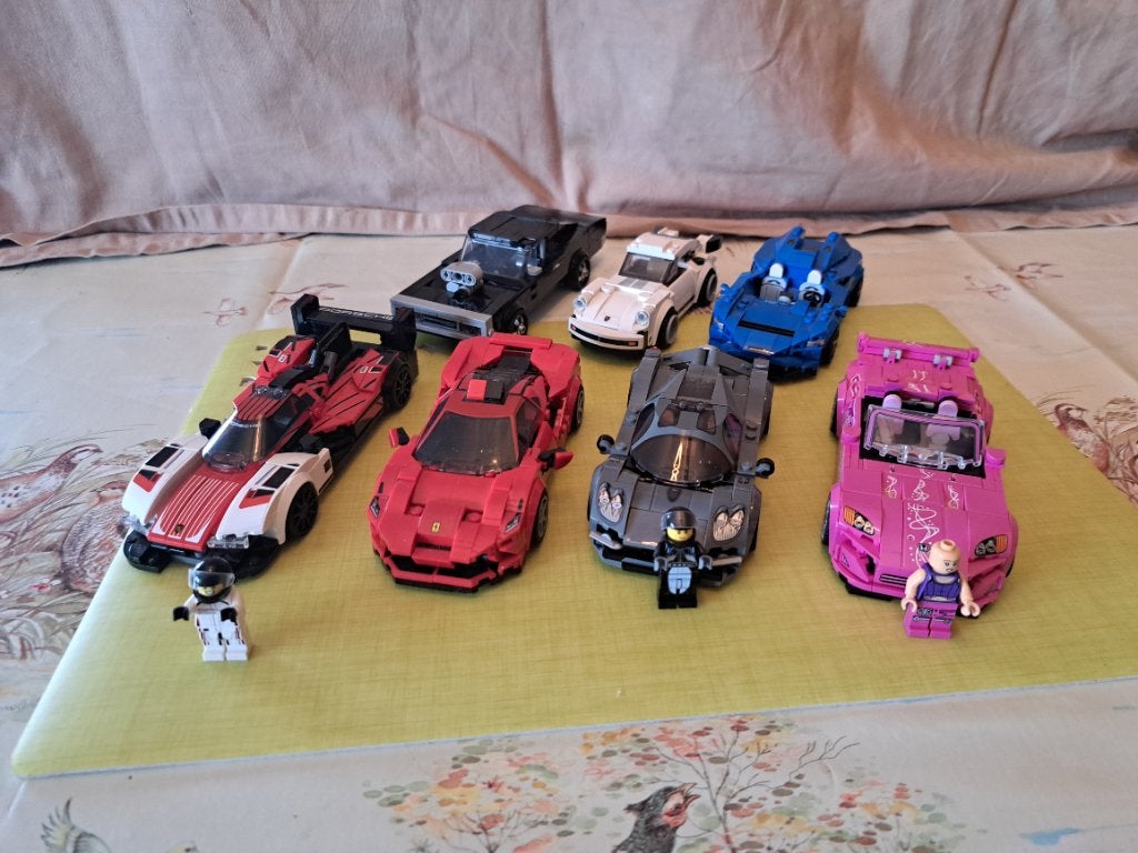 Lego speed 7 voitures porsche, ferrari, Enlèvement ou Envoi, Utilisé, Lego