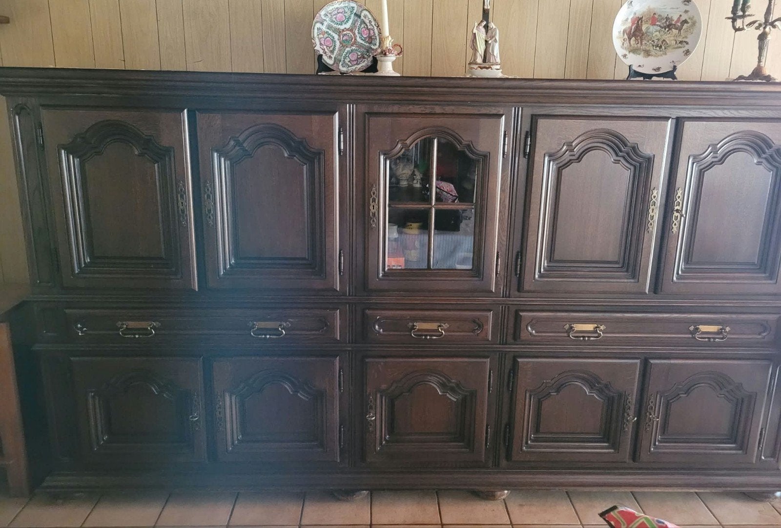 Gratis...3 zware kasten+tafel+6 stoelen, Ophalen, Gebruikt
