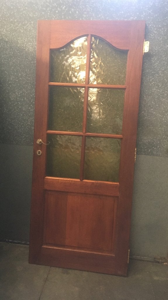 Binnendeur met glas, Ophalen, Gebruikt, 80 tot 100 cm, Binnendeur