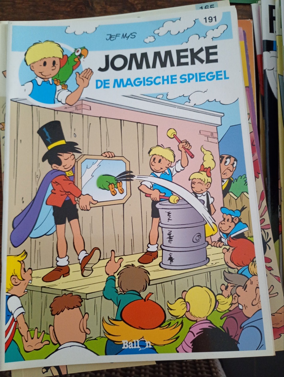 Jommeke, de magische spiegel, Boeken, Ophalen