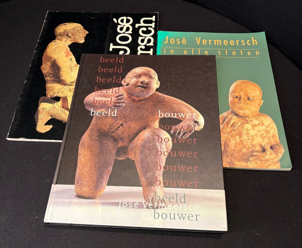 José Vermeersch, Ensemble de 3 livres, en néerlandais, Enlèvement ou Envoi, Comme neuf, José Vermeersch, Sculpture