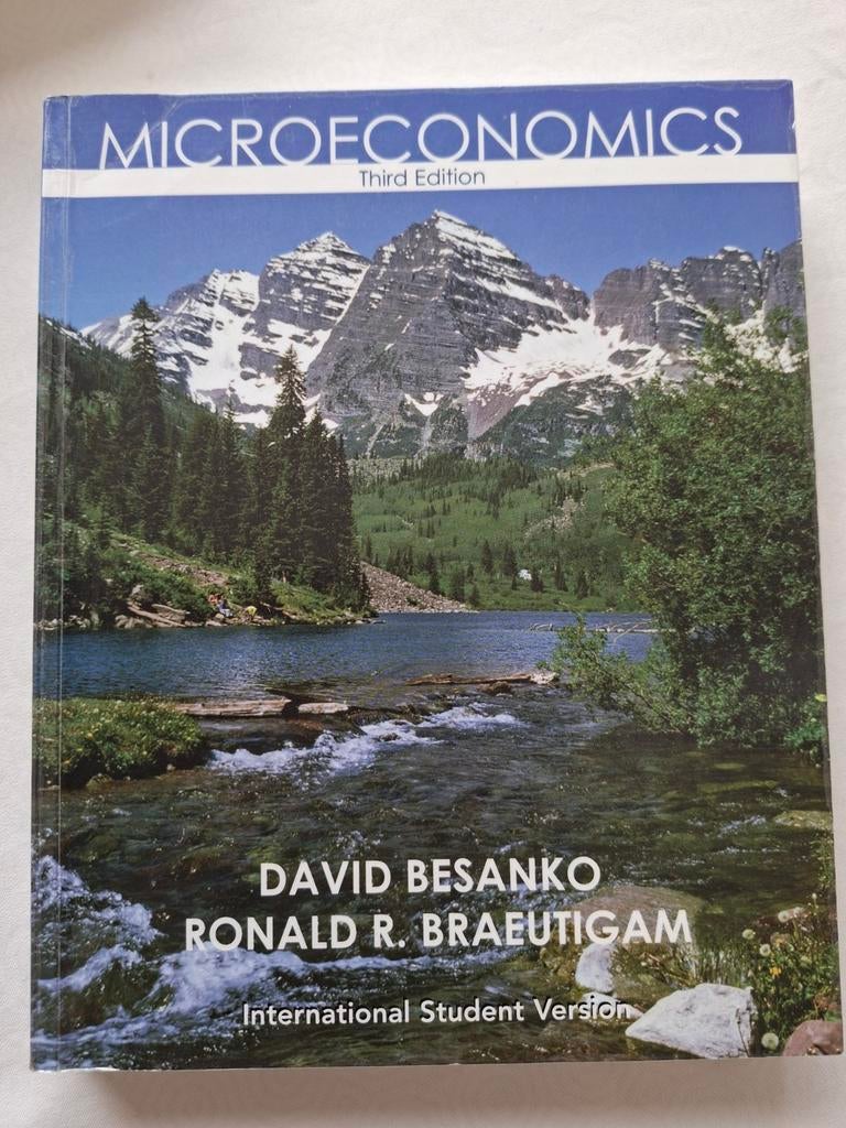 Microeconomics, Enlèvement ou Envoi, Comme neuf, Économie et Marketing, David Besanko