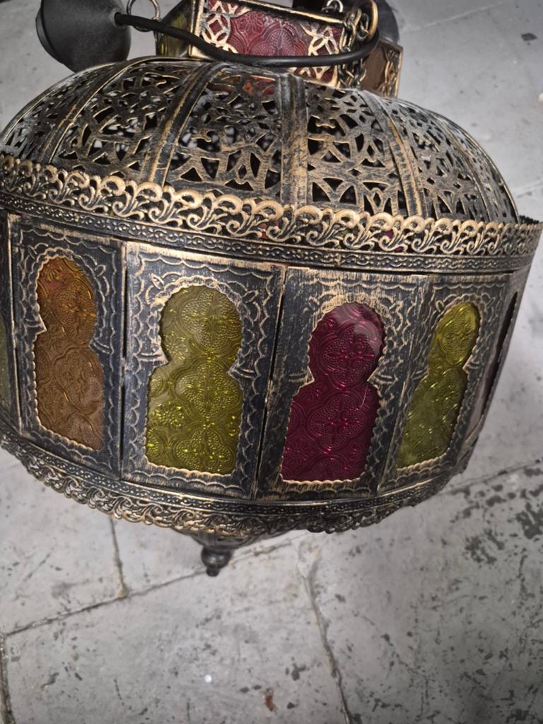 Marokkaanse hanglamp, Ophalen