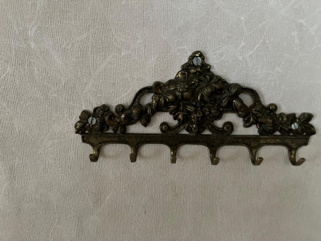 Antieke sleutelhouder 20 cm koper, Ophalen of Verzenden, Koper