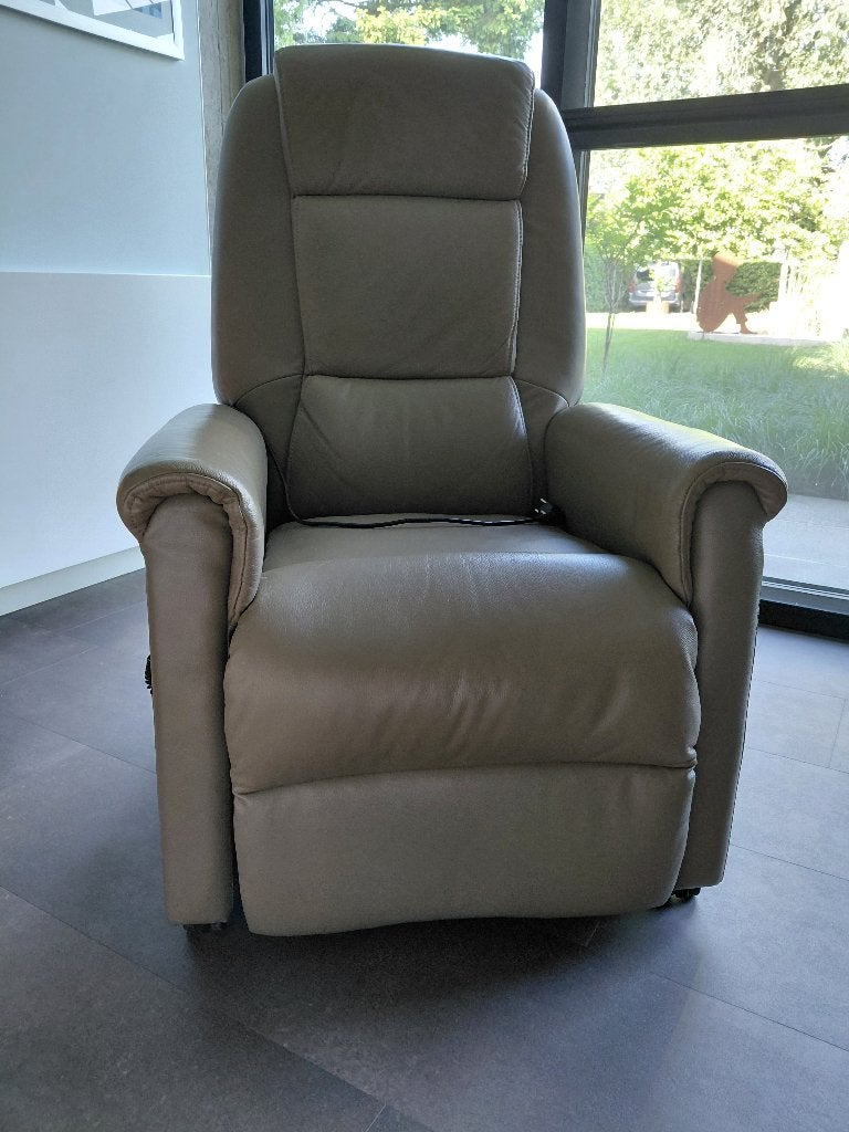 Elektrische relaxzetel, Ophalen, Gebruikt, Minder dan 75 cm, Leer