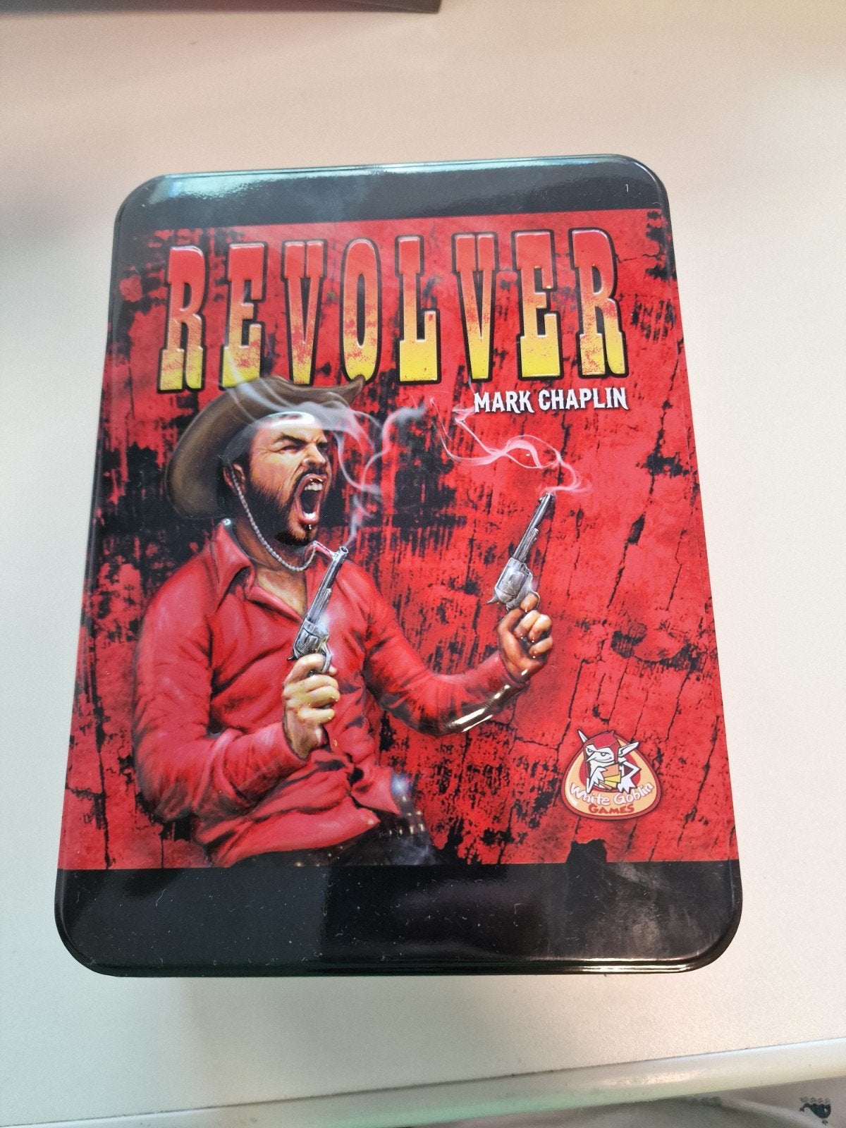 jeu de cartes revolver, 1 ou 2 joueurs, Enlèvement ou Envoi, Comme neuf, White Goblin Games