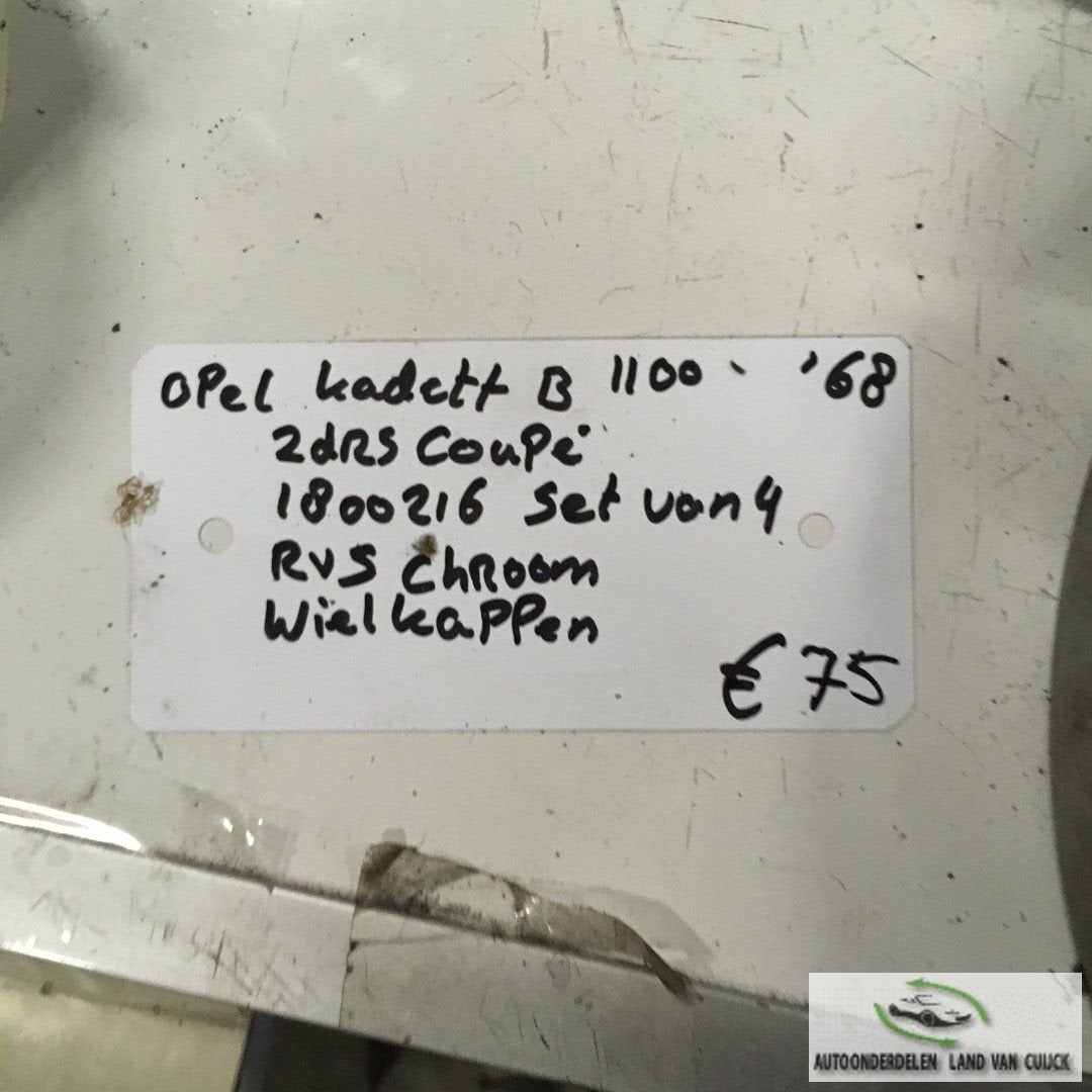 Opel Kadett B 1100 Coupe 1968 Wagennr 1800216  Wieldoppen 4, -, Utilisé, -, -