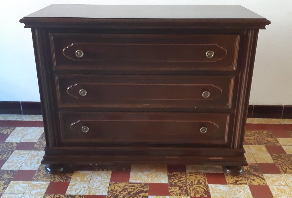 3-laden kast, Ophalen, Gebruikt, 100 tot 150 cm, Klassiek