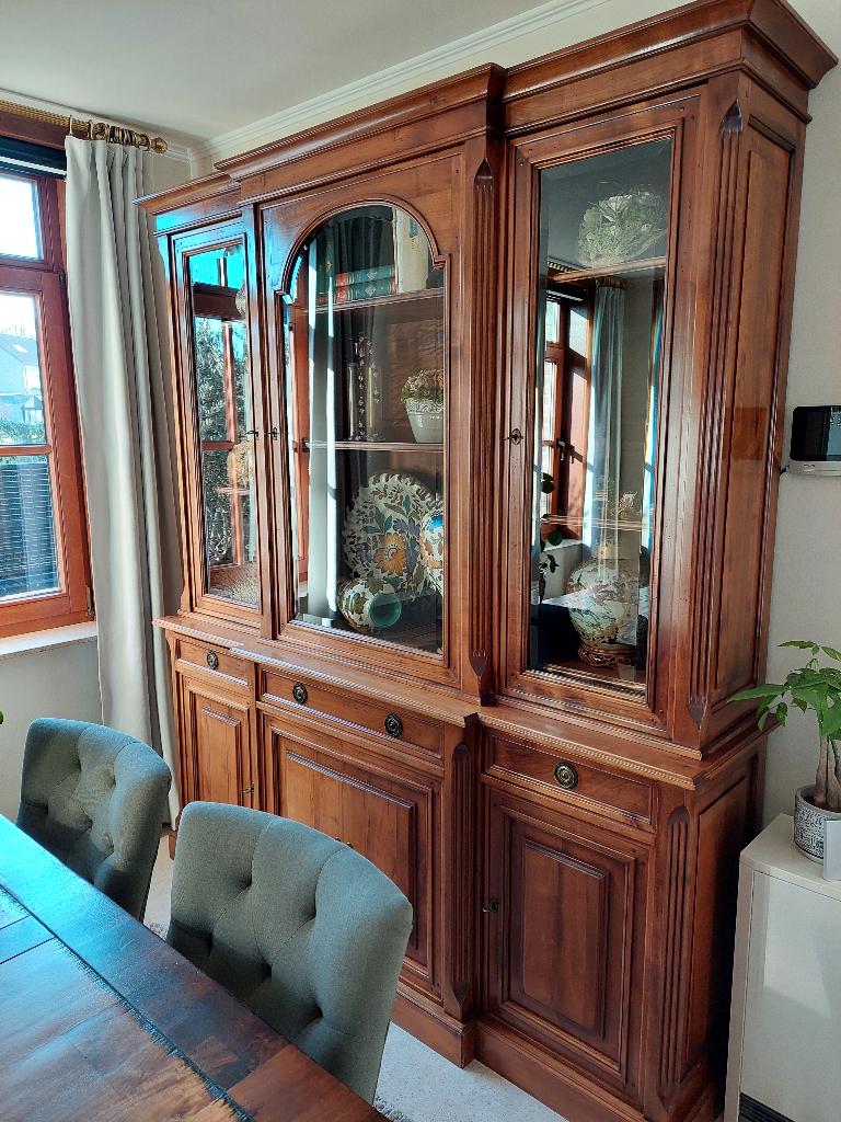 bibliotheek kast, Ophalen, Klassiek tijdloos, Met deur(en), 200 cm of meer