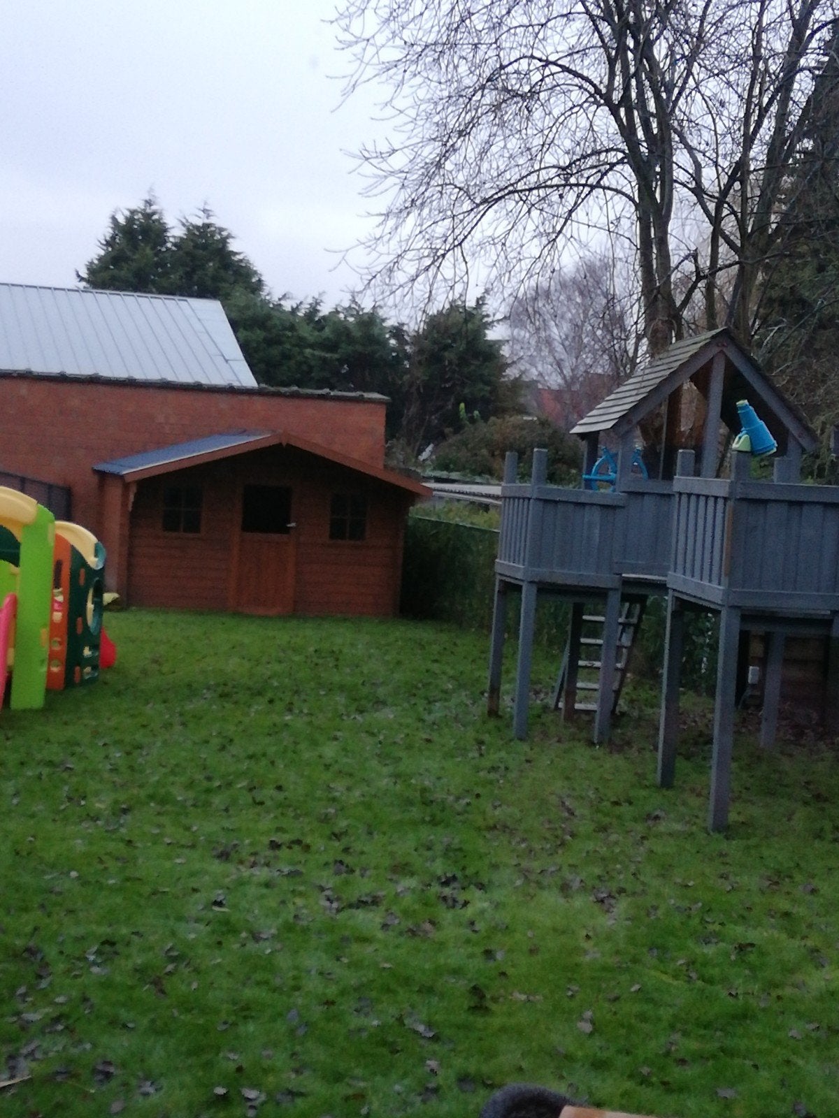 Speelhuisje met schuifaf, Tuin en Terras, Tuinhuizen, Ophalen, Gebruikt, Overige typen, Met overkapping