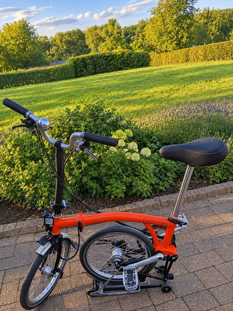 brompton  fiets, Fietsen en Brommers, Ophalen, Gebruikt, Brompton, 16 tot 18 inch