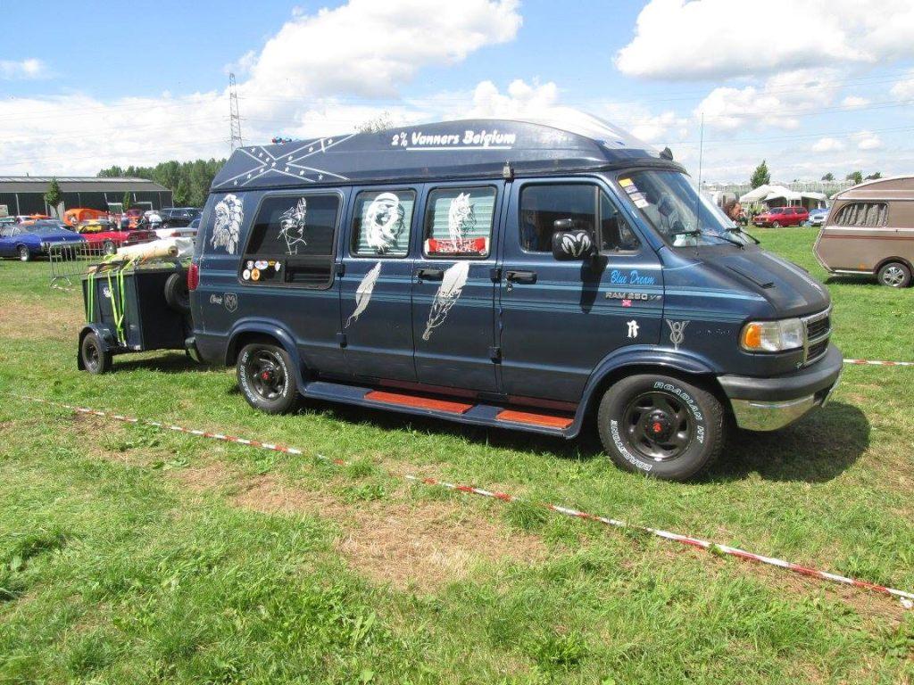 kampeer wagen, Auto's, 8 cilinders, Blauw, RAM 2500, Leder