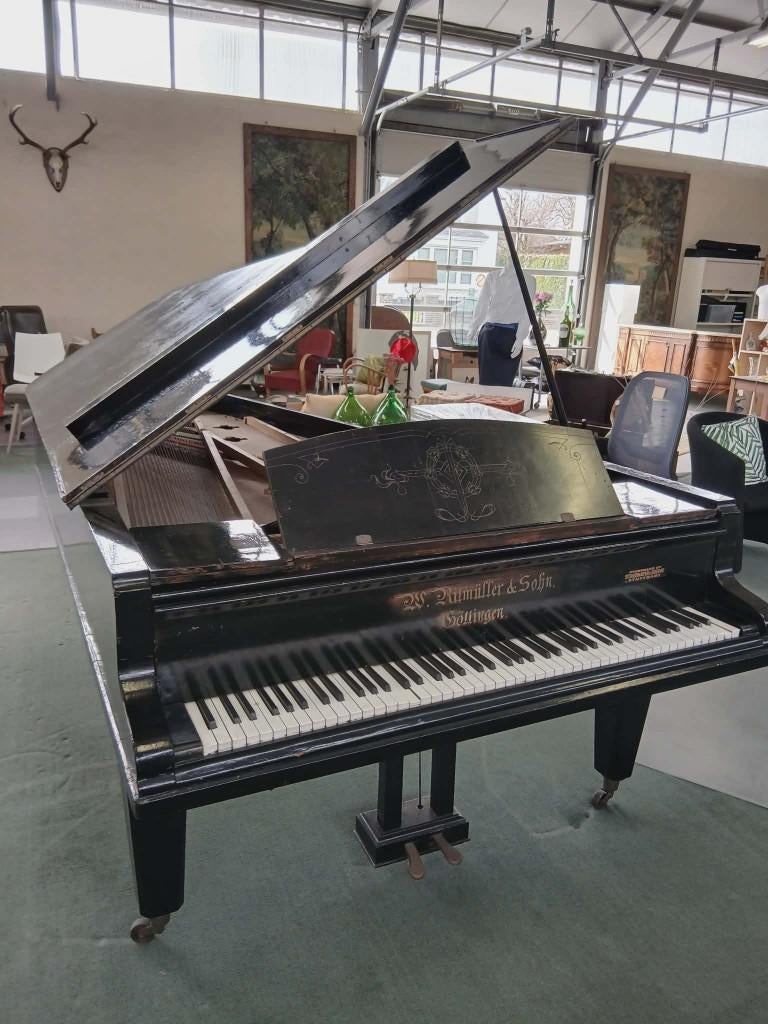 Vleugel piano, Ophalen, Zwart, Piano