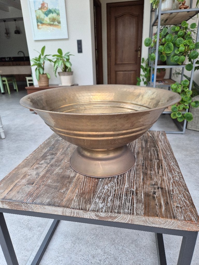 Metalen schaal, Huis en Inrichting, Woonaccessoires | Schalen en Manden, Ophalen, Schaal, Rond, Metaal