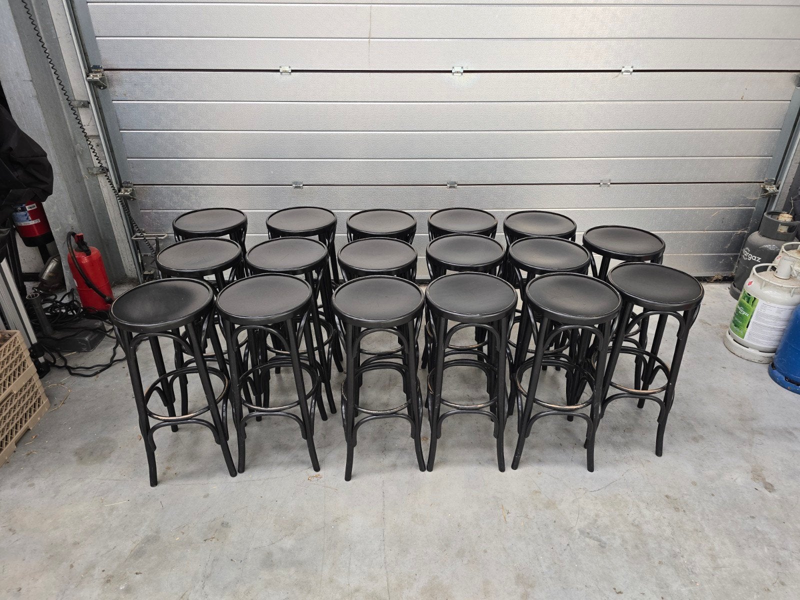 Barkrukken Thonet en bartafels, Ophalen, Gebruikt, Barinrichting