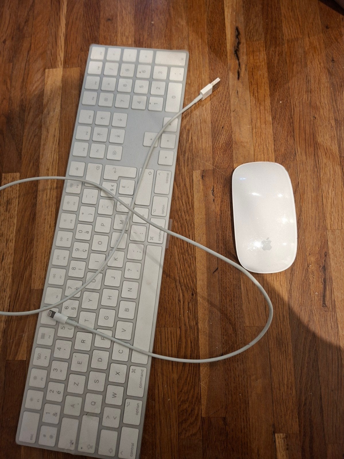 apple toetsenbord en muis, Ophalen, Azerty, Apple, Bedraad