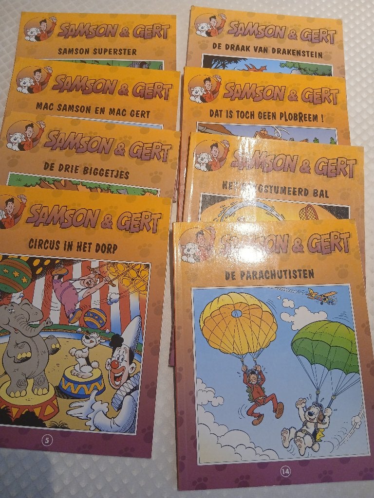 lotje 7 strips samson en Gert, Boeken, Meerdere stripboeken, Ophalen of Verzenden, Gelezen