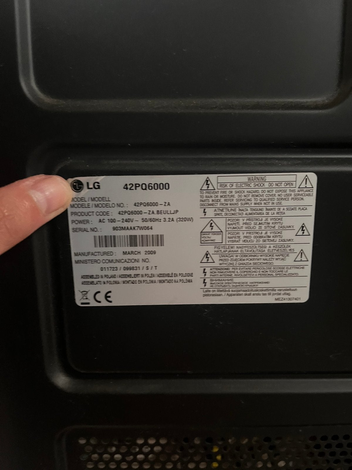 Tv LG, Ophalen, Zo goed als nieuw, LG