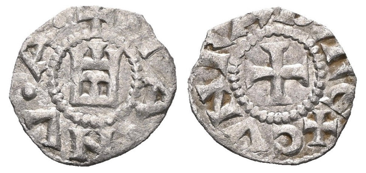 Middeleeuwse munt - Genua, Ophalen of Verzenden, Italië