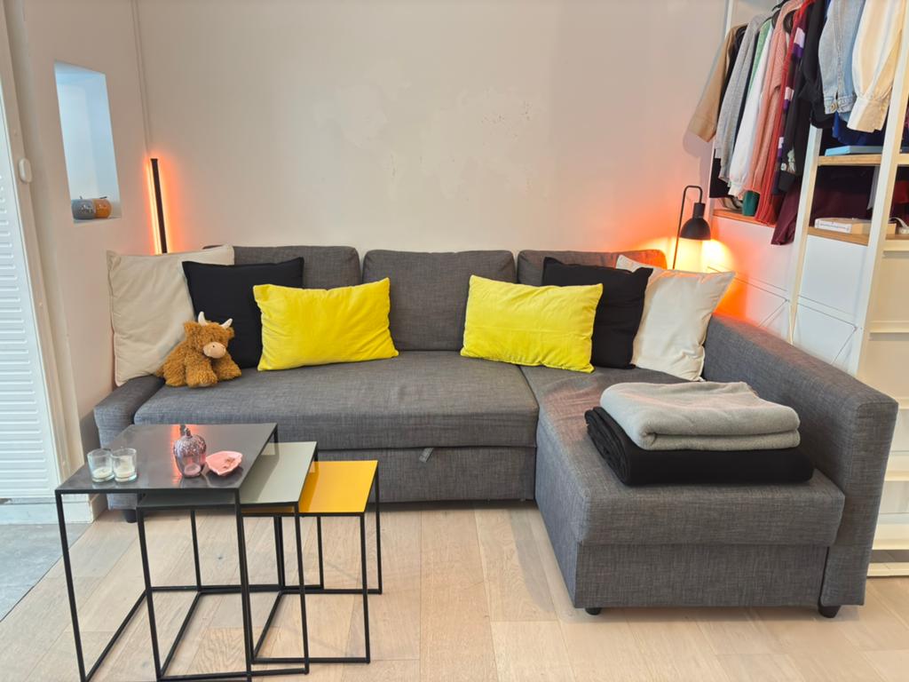 Canapé lit + rangement IKEA FRIHETEN, Maison & Meubles, Canapés | Coins salons complets, Comme neuf, Enlèvement