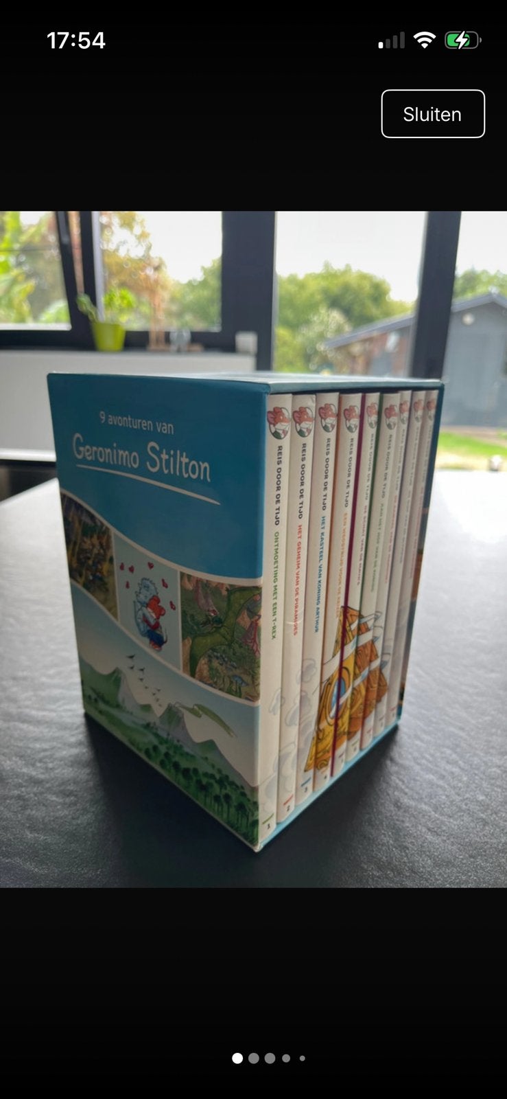 Geronimo stilton box :9avonturen , reis door de tijd, Ophalen of Verzenden, Zo goed als nieuw