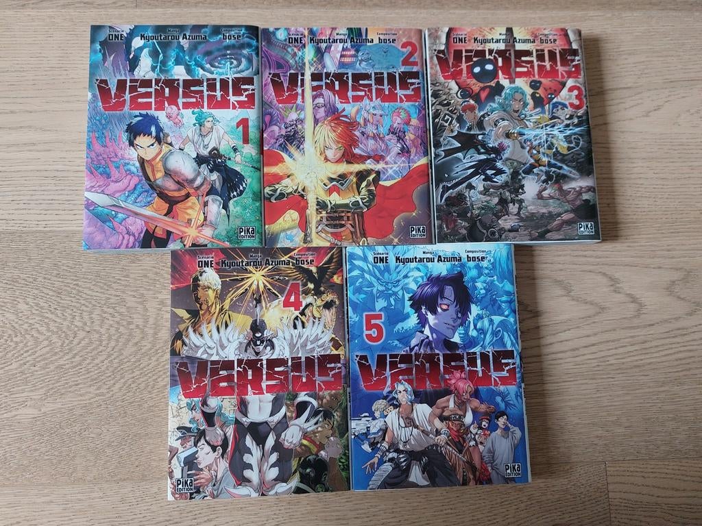 Versus Mangas 5 nieuwe volumes, Ophalen