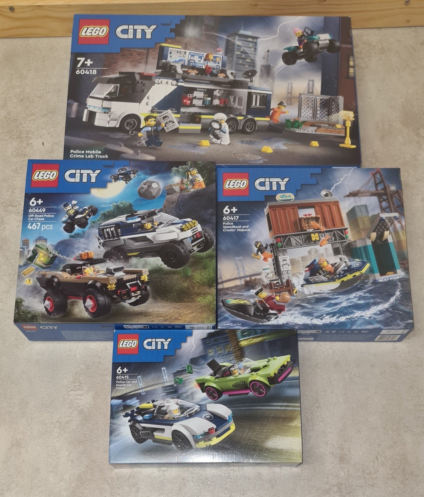 Lego City politie collectie, Kinderen en Baby's, Speelgoed | Duplo en Lego, Ophalen, City, Lego, Nieuw