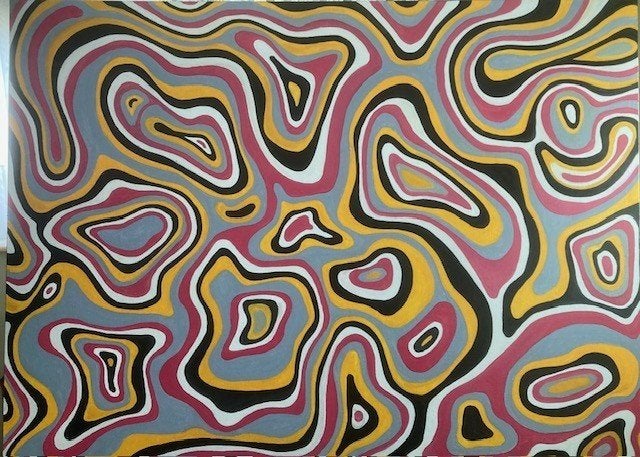 eigen olieverfschilderijen grote afmetingen, Antiquités & Art, Enlèvement, Peinture à l'huile, Toile