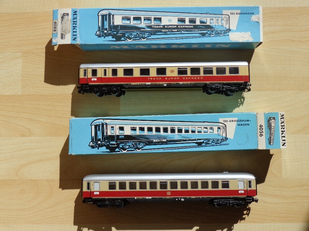 Marklin ho DB Lot de 2 voitures 4056 et 4088., Enlèvement ou Envoi, Utilisé, Wagon, Märklin