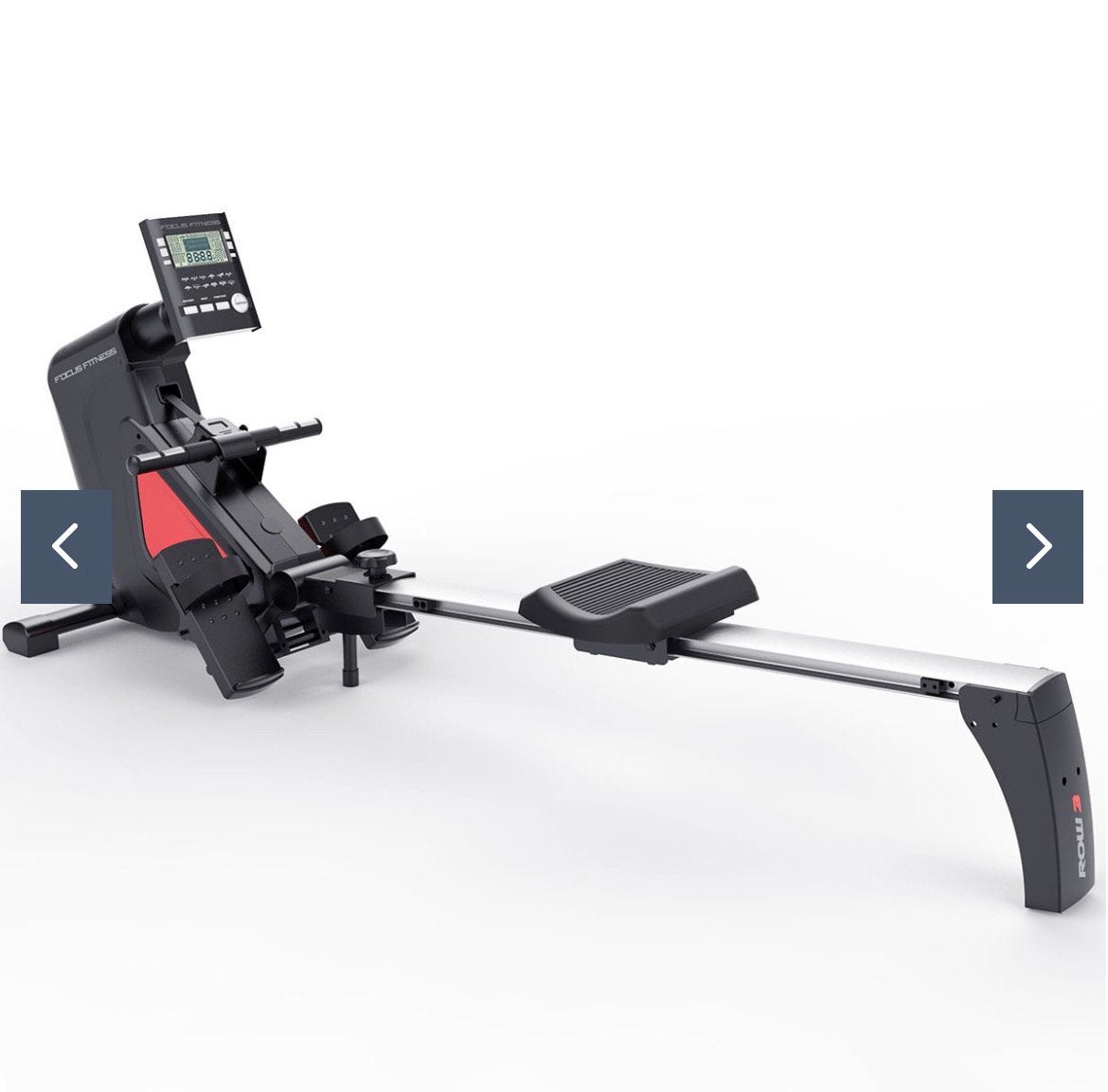 Roeitrainer - Focus Fitness Row, Sports & Fitness, Appareils de fitness, Enlèvement, Comme neuf, Métal, Rameur