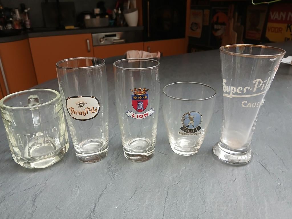 Lot oude glazen, Verzamelen, Ophalen of Verzenden