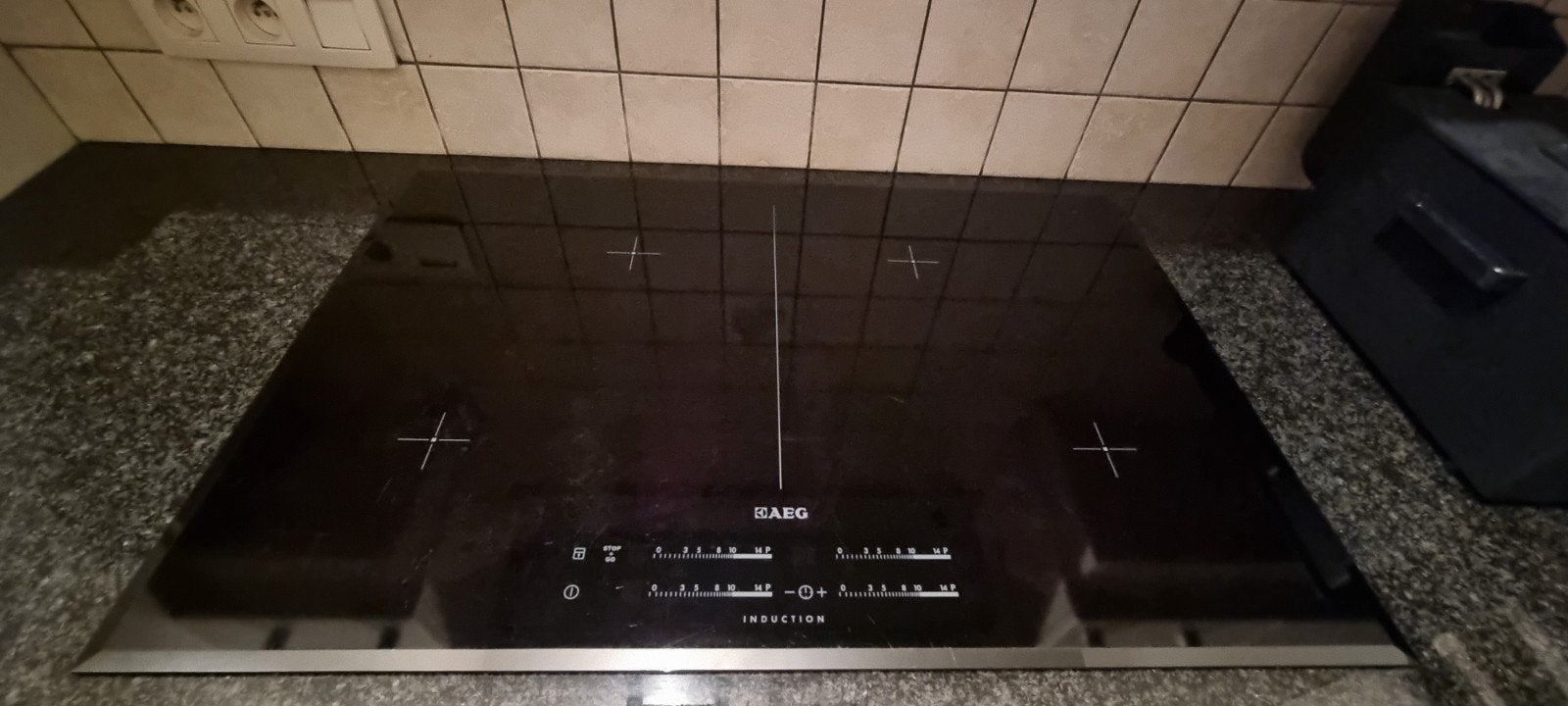 AEG inductie kookplaat, Electroménager, Enlèvement, Encastré, Induction, 4 zones de cuisson