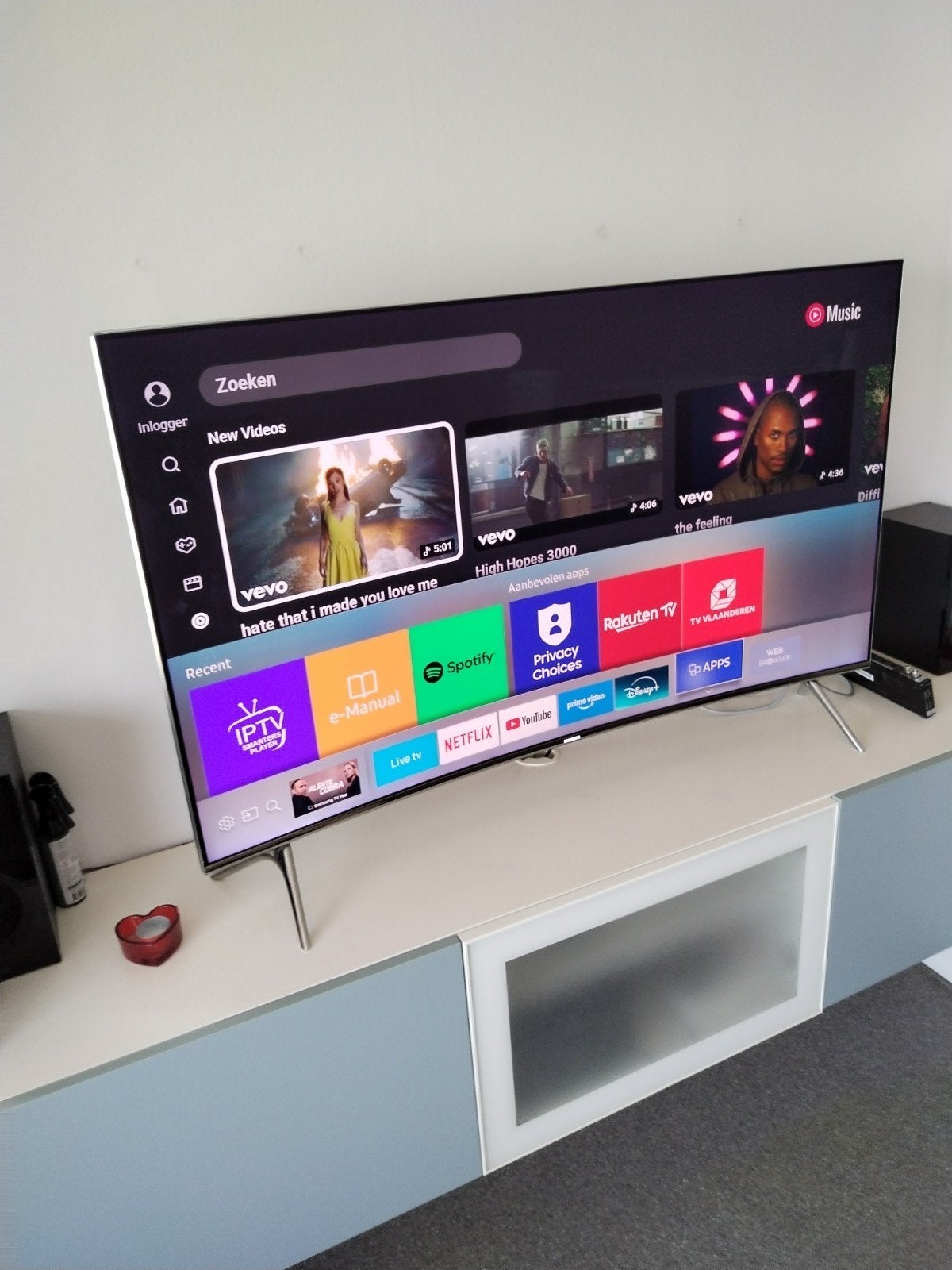 Samsung smart tv 49 inch Curved, Audio, Tv en Foto, Televisies, Ophalen, Zo goed als nieuw, Samsung, Smart TV