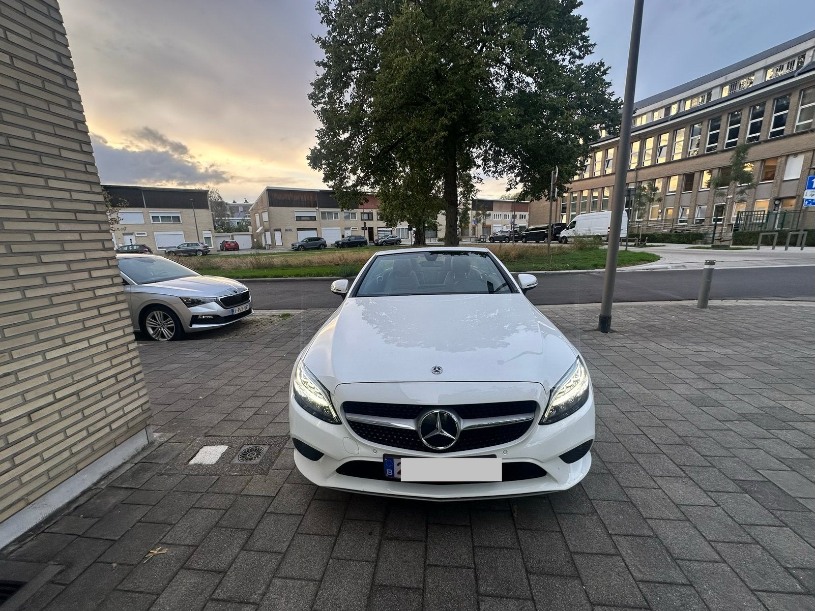 Mercedes c klass 220d cabrio, Auto's, Automaat, Achterwielaandrijving, Cabriolet, Leder en Stof