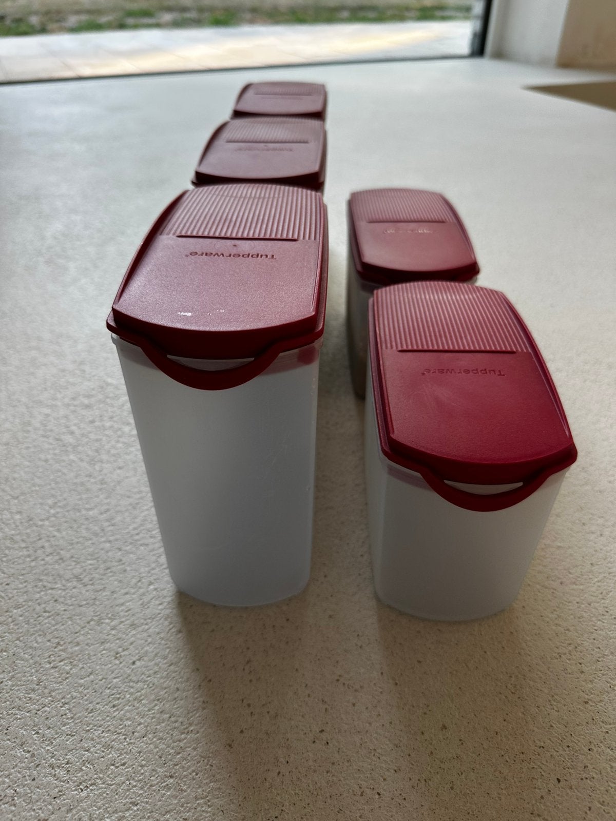 6 voorraadpotten Tupperware, Maison & Meubles, Cuisine| Tupperware, Enlèvement, Comme neuf