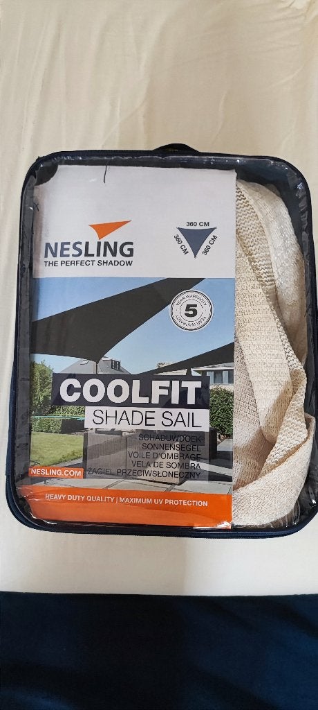Coolfit schaduwdoek 360x360x360 cm, Ophalen of Verzenden, Nieuw