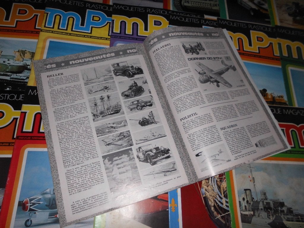 lot 18 oude tijdschriften tijdschriften MPM plastic model, Verzamelen, Ophalen of Verzenden