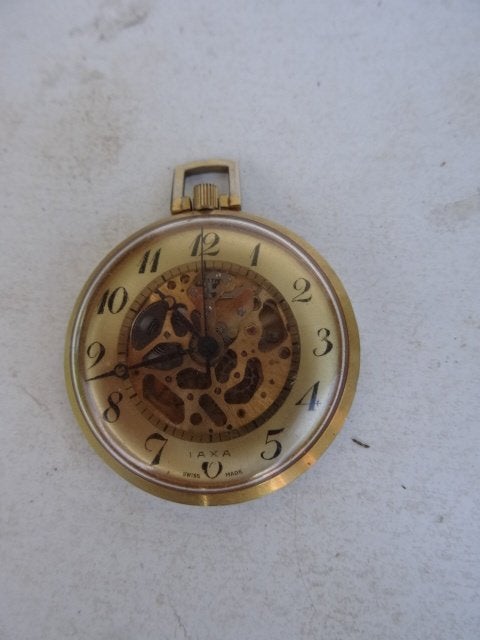 Ancienne montre à gousset IAXA – fonctionne, Enlèvement ou Envoi