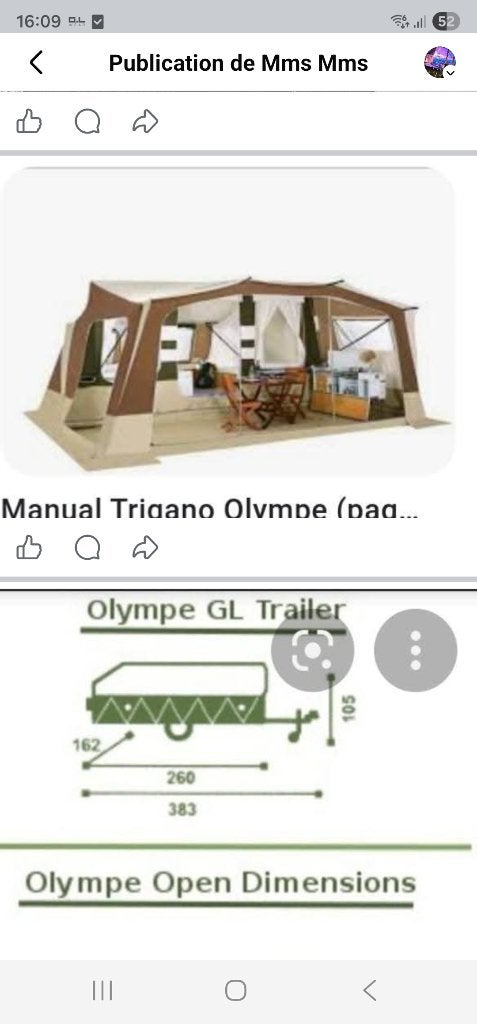 Caravane pliante, Caravanes & Camping, Caravanes pliantes, Enlèvement, Trigano