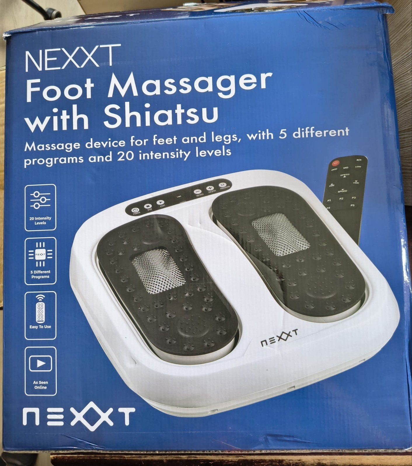 Been- en voetmassage apparaat Nexxt met Shiatsu, Sport en Fitness, Gezondheidsproducten en Wellness, Ophalen, Nieuw, Lichaamsverzorging
