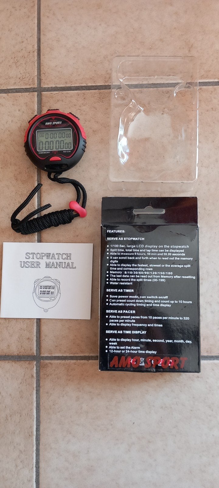 Chronometer, Multifunction Digitale sports stopwatch nieuw, Overige merken, Nieuw, Ophalen of Verzenden, Overige sporten