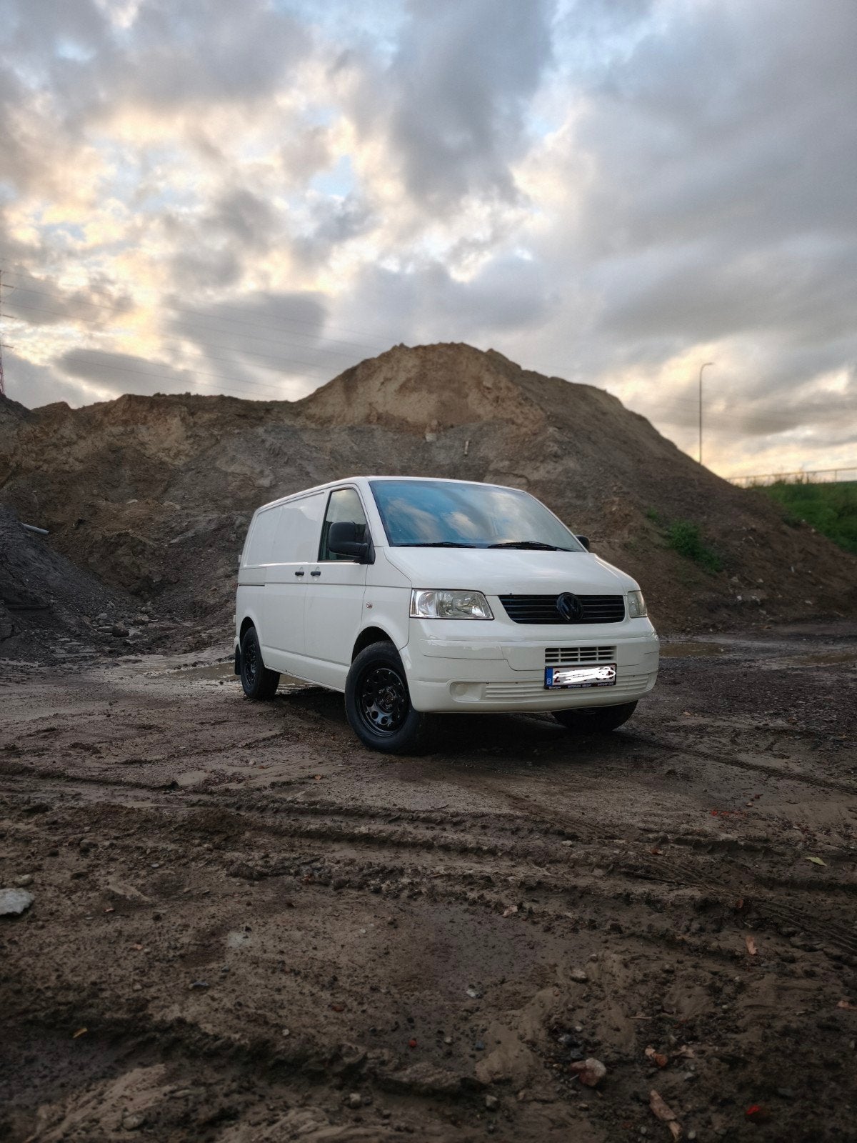 Volkswagen Transporter T5, Auto's, Voorwielaandrijving, Stof, Volkswagen, Wit