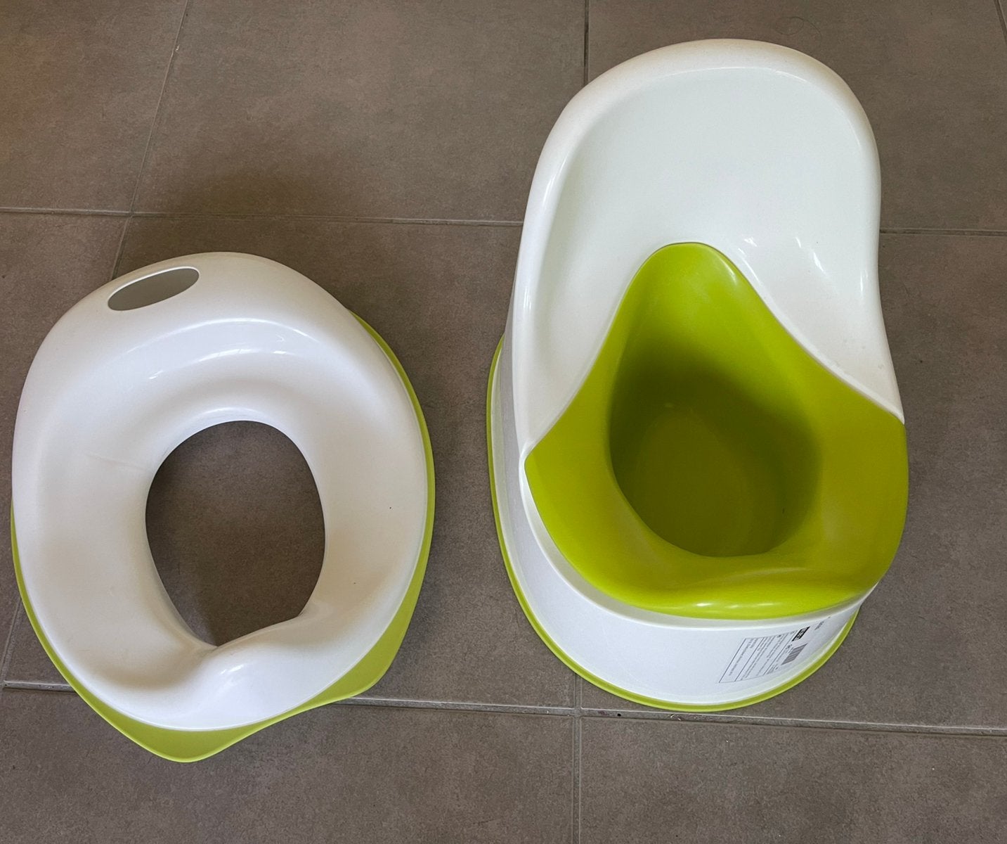 Ikea kinderenpotje in wit-groen, Ophalen of Verzenden, Zo goed als nieuw