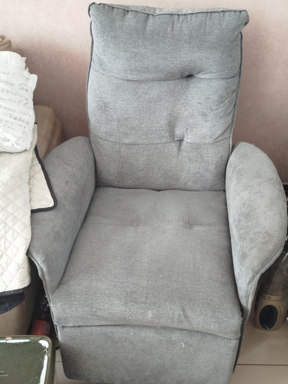 fauteuil, Ophalen, Gebruikt, Stof