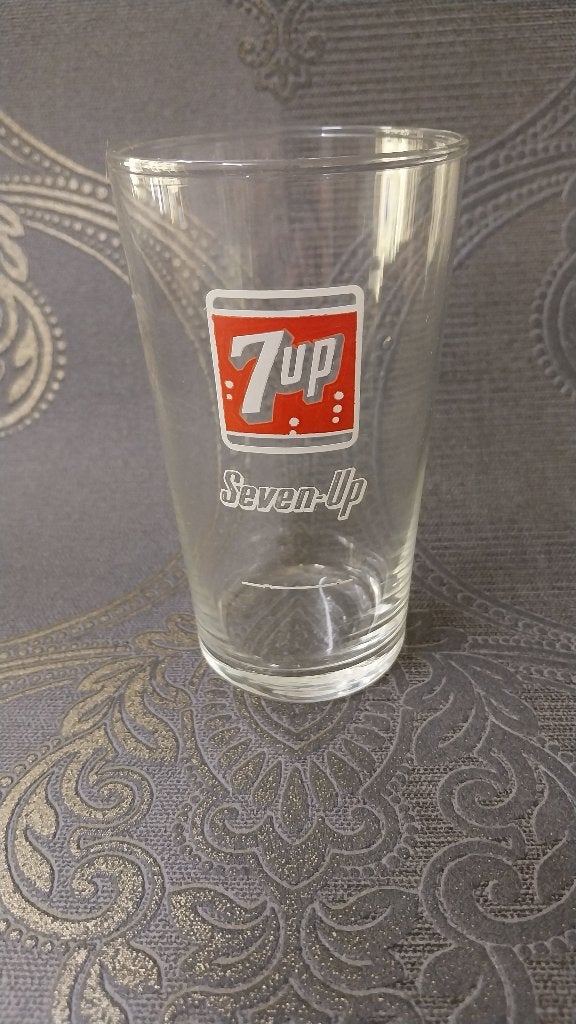 Glas 7Up Seven Up, Verzamelen, Ophalen of Verzenden, Gebruikt, Frisdrankglas