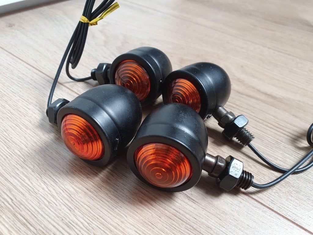 Knipperlichten Bullet metaal bobber chopper custom tracker, Enlèvement ou Envoi