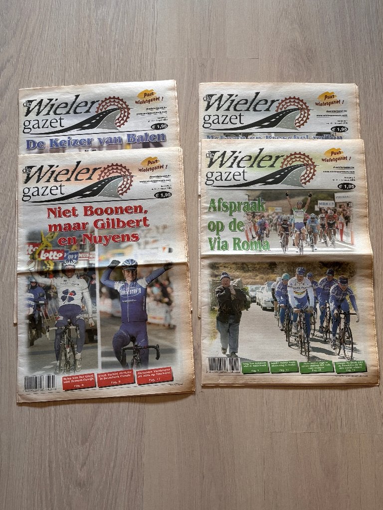 Wielergazet, Collections, Enlèvement ou Envoi, 1980 à nos jours, Journal