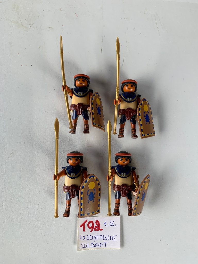 PLAYMOBIL: T92: LOT 4 EGYPTISCHE SOLDATEN, Ophalen of Verzenden, Nieuw, Historisch, Figuren